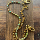 LAV x JForks Rectangle Kingman Turquoise Chain