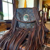 LAV Original Saint Cloud GM Chocolate Fringe with Love Tokens Concho