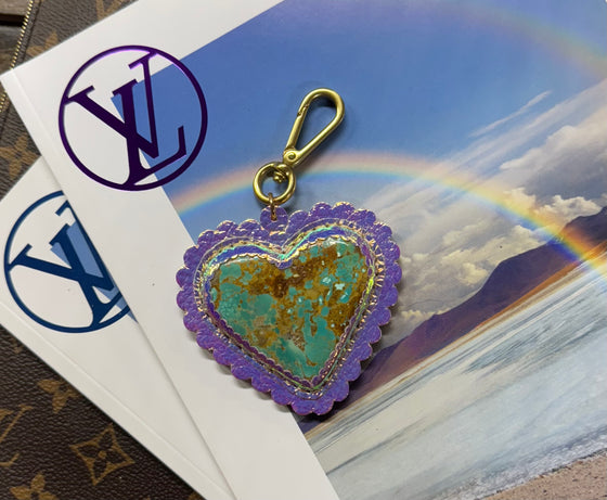 LAV Original Metallic Snap-on & JForks Kingman Heart Charm
