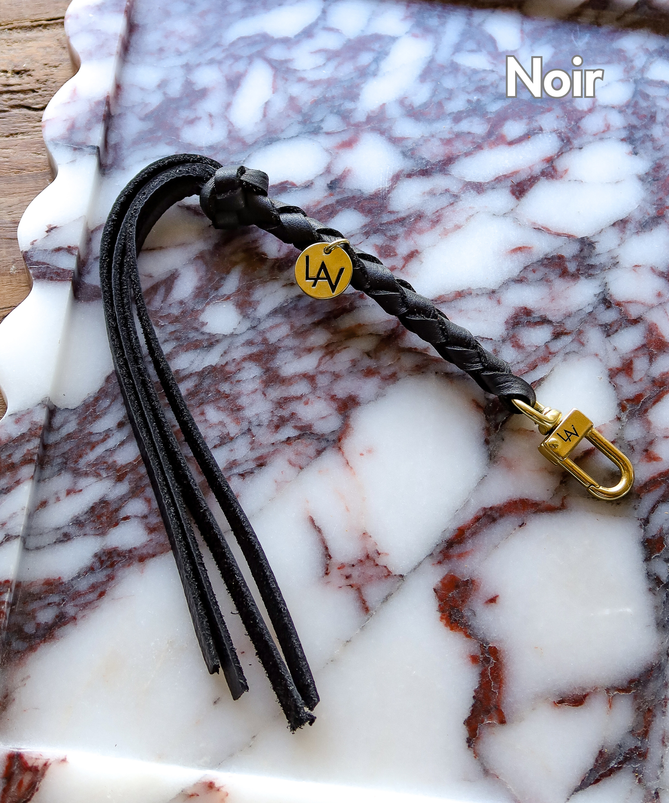 LAV Original Signature Leather Braided Snap-on