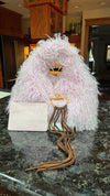 LAV Original Gucci Shearling Softbit Shoulder Bag Pink
