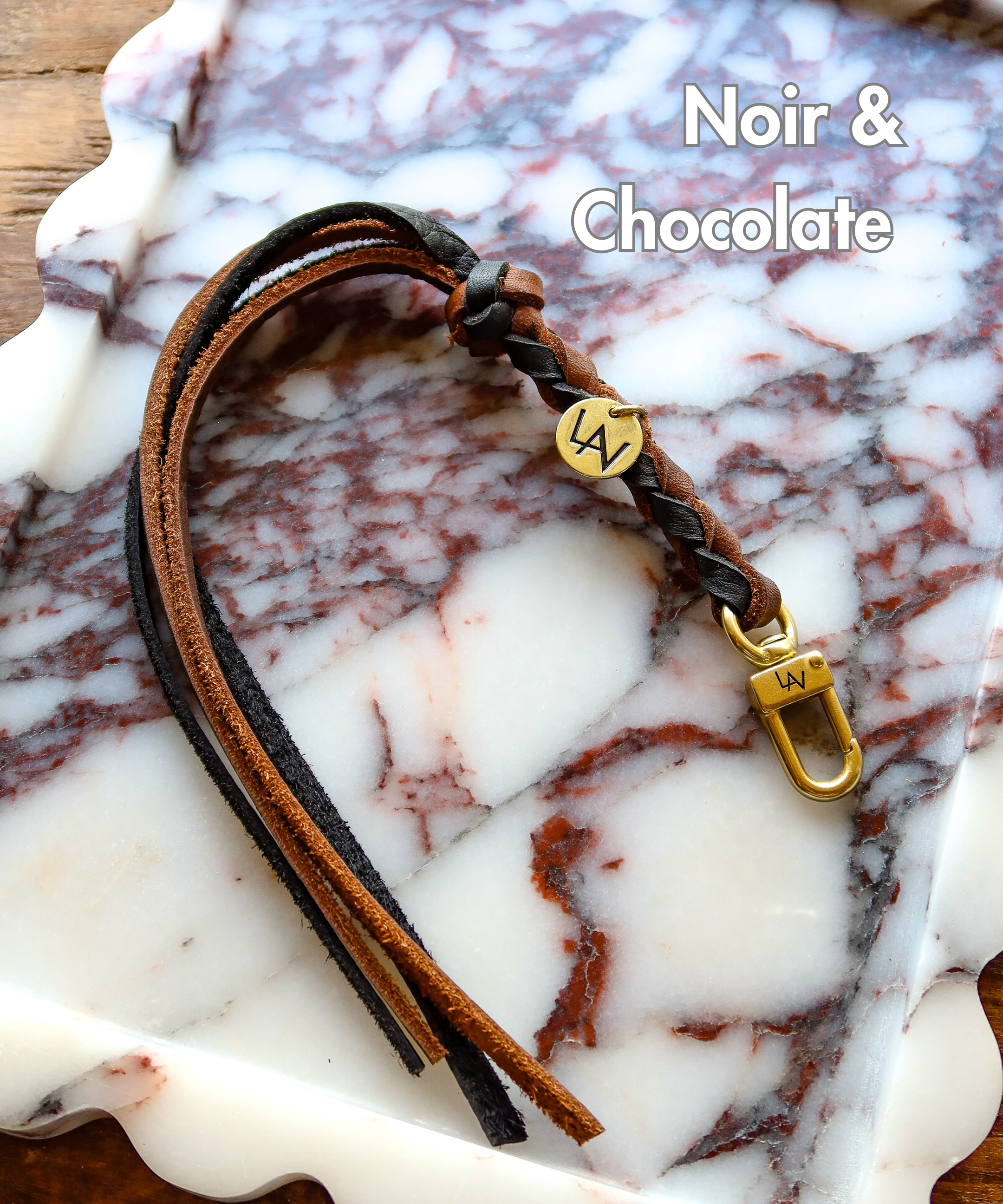 LAV Original Signature Leather Braided Snap-on