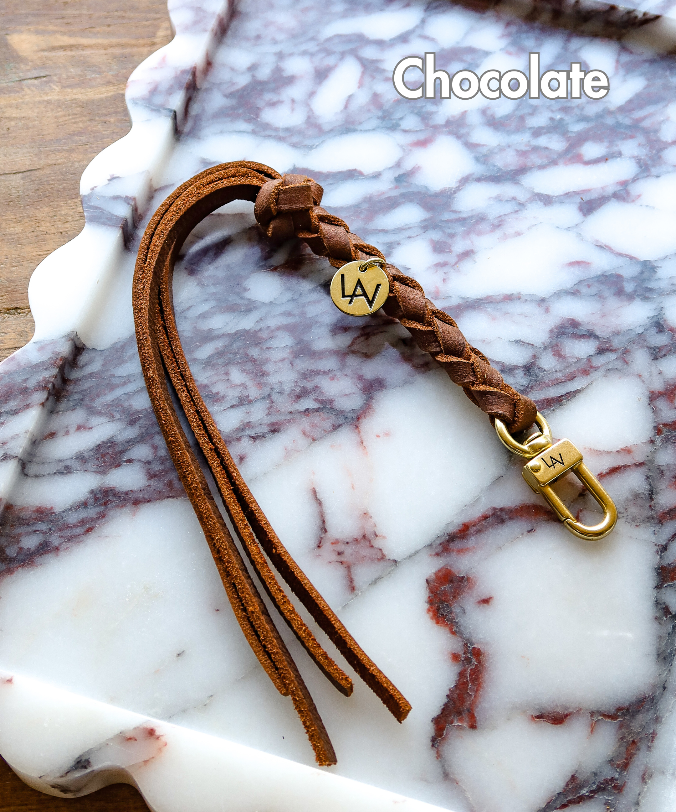 LAV Original Signature Leather Braided Snap-on