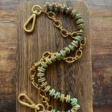 LAV x JForks Chunky Kingman Turquoise Disc Chain