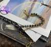 LAV x JForks Purple Peacock Crystal Chain