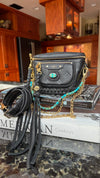 LAV Original Mini Bumbag Black Empreinte Noir Braided with 20ct Royston