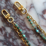 LAV x JForks Cube Faceted Kingman Turquoise Chain