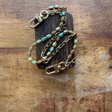 LAV x JForks Rectangle Kingman Turquoise Chain