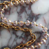 LAV x JForks Pink Crystal Chain