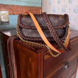 LAV Original Monogram Ivy Chocolate Braided