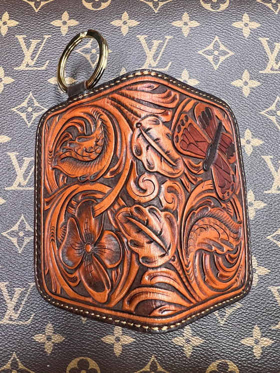 Tooled Wallet on a Keyring