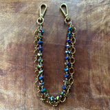 LAV x JForks Purple Peacock Crystal Chain