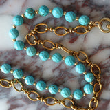 LAV x JForks Faceted Turquoise Chain
