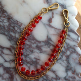 LAV x JForks Red Crystal Chain