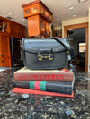 LAV Original Horsebit 1955 Small Shoulder Bag Noir Braided w/Smile Pocket Stitching
