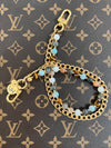 AFC X LAV Beaded Multicolor Stone Chain w/14K Plated Gold Curb Chain Variation #1