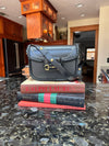 LAV Original Horsebit 1955 Small Shoulder Bag Noir Braided w/Smile Pocket Stitching
