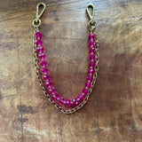 LAV x JForks Dark Pink Crystal Chain
