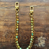 LAV x JForks Rectangle Kingman Turquoise Chain