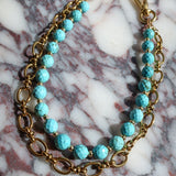 LAV x JForks Faceted Turquoise Chain