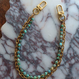 LAV x JForks Cube Faceted Kingman Turquoise Chain