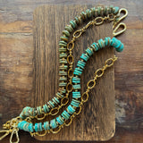 LAV x JForks Chunky Kingman Turquoise Disc Chain