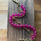 LAV x JForks Dark Pink Crystal Chain