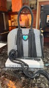LAV Original Alma GM Grey Ostrich with a 110ct Kingman Heart