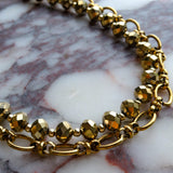 LAV x JForks Gold Crystal Chain