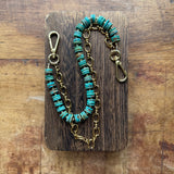 LAV x JForks Chunky Kingman Turquoise Disc Chain