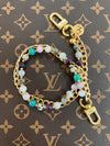 AFC X LAV Beaded Multicolor Stone Chain w/14K Plated Gold Curb Chain Variation #12