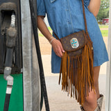 LAV Original Saint Cloud PM Camel Fringe with Love Tokens Jewelry Concho