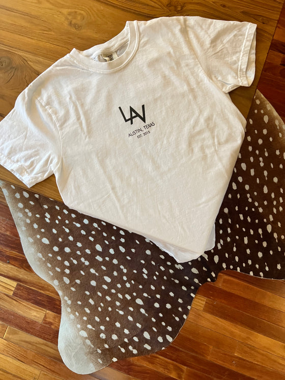 Leatherandvodka Logo Comfort Colors T-Shirt White